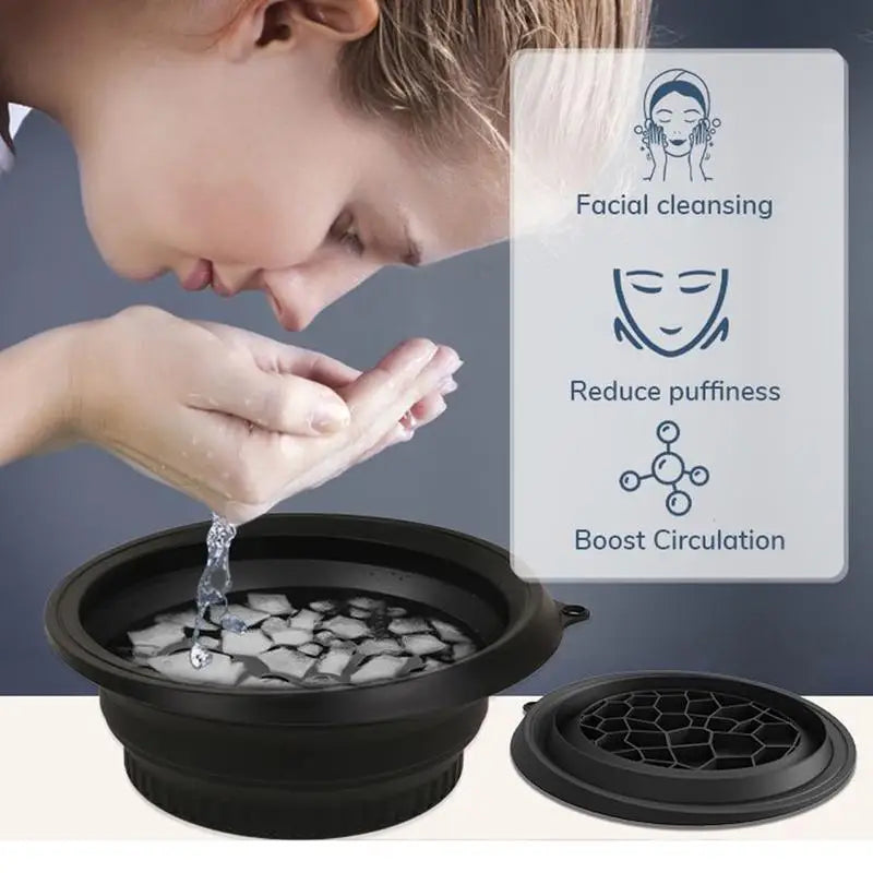 Nordic Plunge Co. Portable Ice Plunge for Face with Built-In Ice Tray