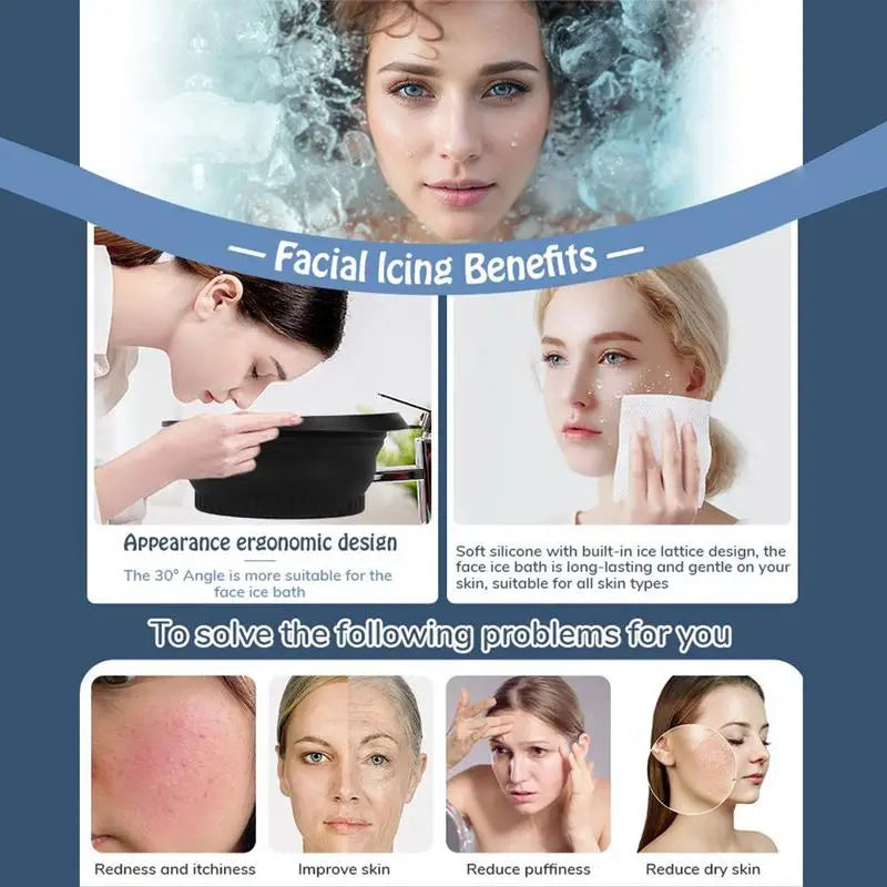 Nordic Plunge Co. Portable Ice Plunge for Face with Built-In Ice Tray